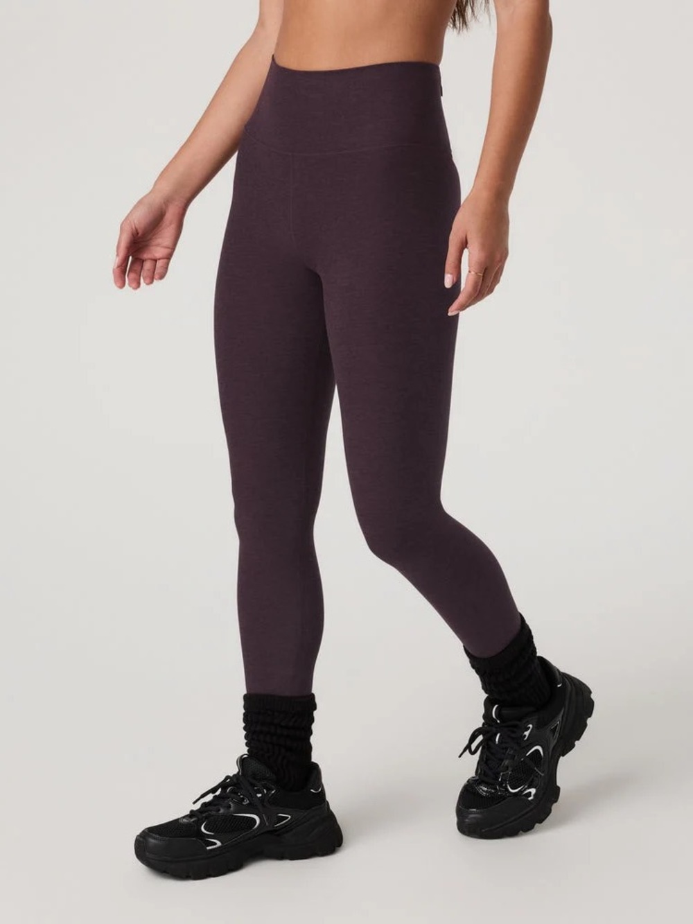 Vuori Clean Elevation Legging Raisin Heather, XS - Picture 3 of 13